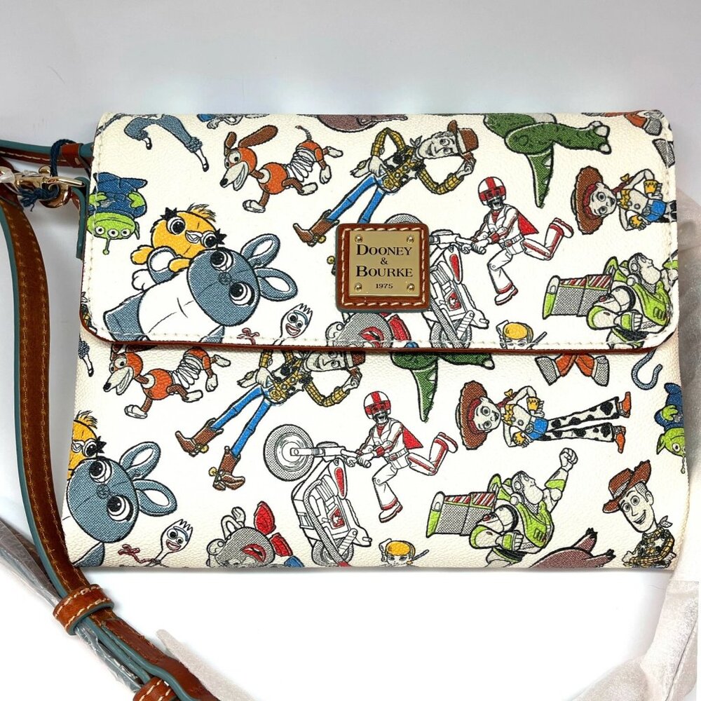 Dooney & Bourke Disney Toy Story 4 Crossbody Bag Woody Buzz Fold Over Wallet